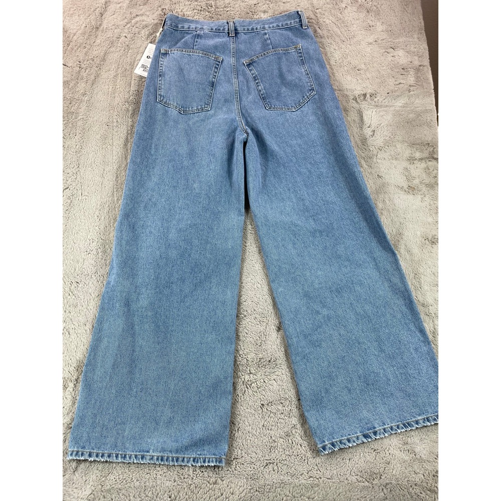 Anthropologie Ética Marley Ultra High Rise Baggy Wide Leg‎ Jeans 29 Denim School - Picture 9 of 9